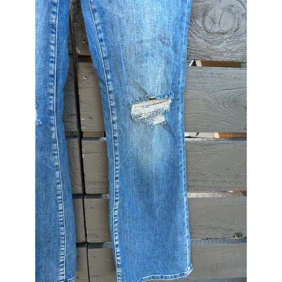 Pilcro The Icon Bootcut Flared Distressed Jeans‎ sz 27 - Picture 4 of 5